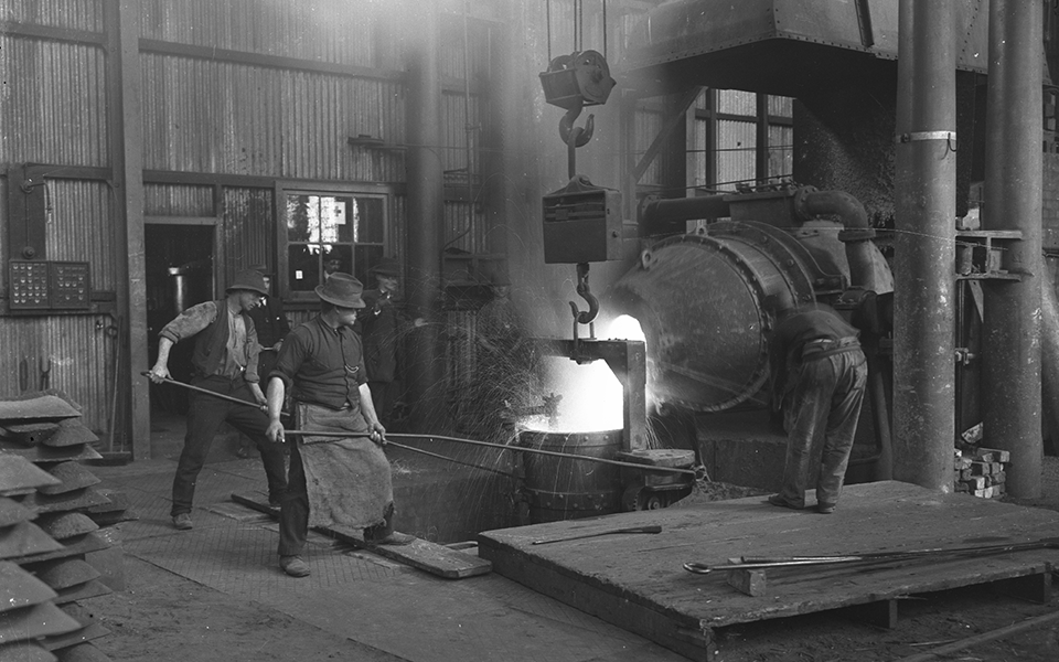 The Schwartz Steel Converter Furnace at work. The Schwartz Steel Converter Furnace at work.