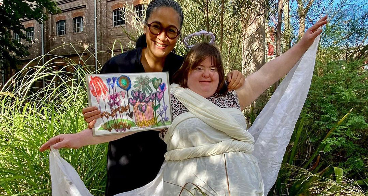 Kylie Kwong and Catherine McGuiness at the South Eveleigh Artist Markets