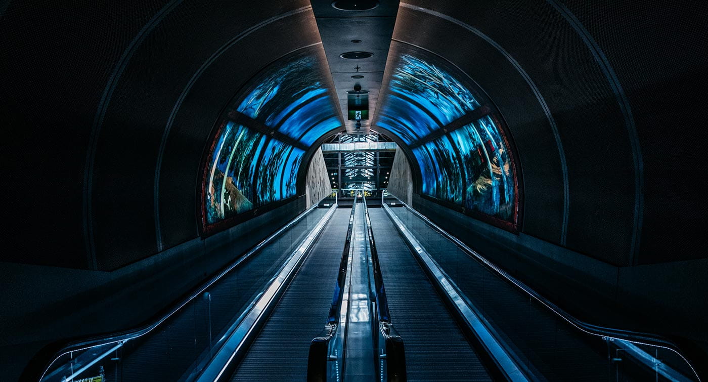 Immersive Travellator at South Eveleigh