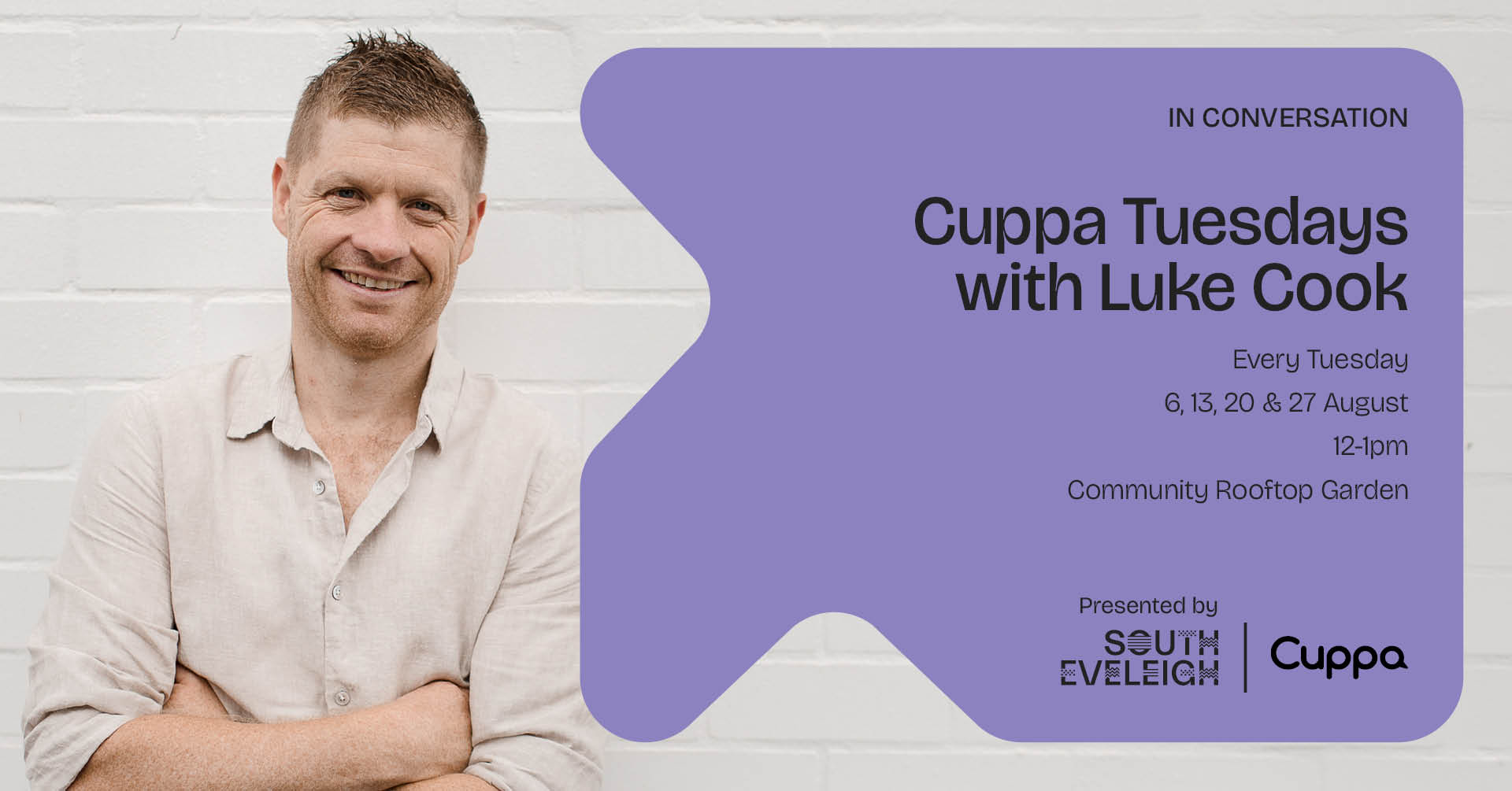 Cuppa Conversations with Luke Cook at South Eveleigh 