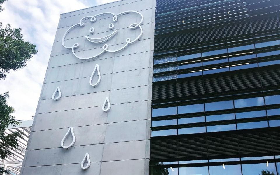 Happy Rain public art work at the South Eveleigh precinct