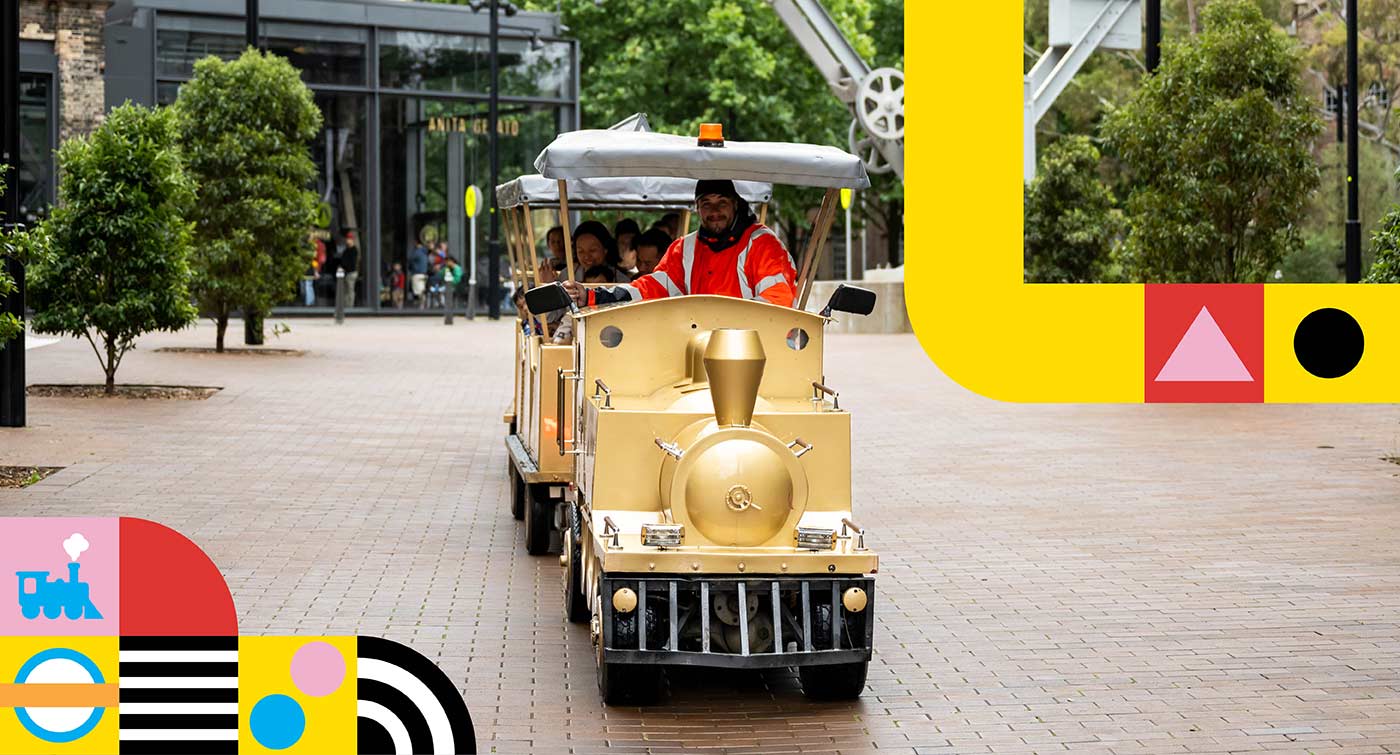 Trackless Train at South Eveleigh